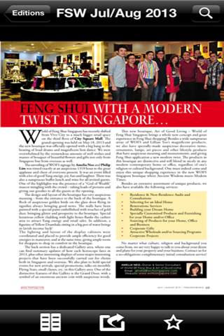 Feng Shui World Magazine screenshot 3