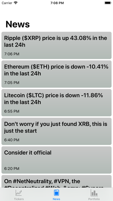 Screenshot #2 pour CoinWatch - Crypto Dashboard