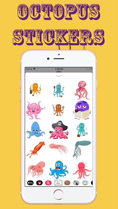 Amazing Octopus Stickers screenshot 3