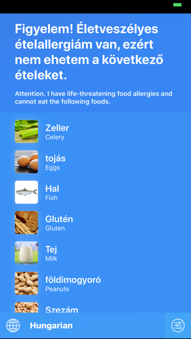 Screenshot #3 for Allergy Translate