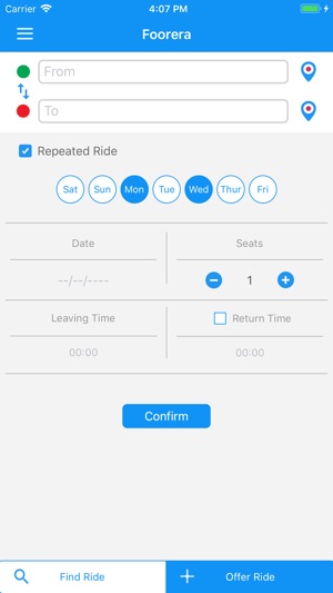 Foorera - Carpooling app(圖3)-速報App