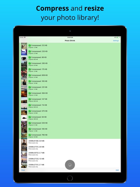 Screenshot #4 pour Photo Compress & Resize