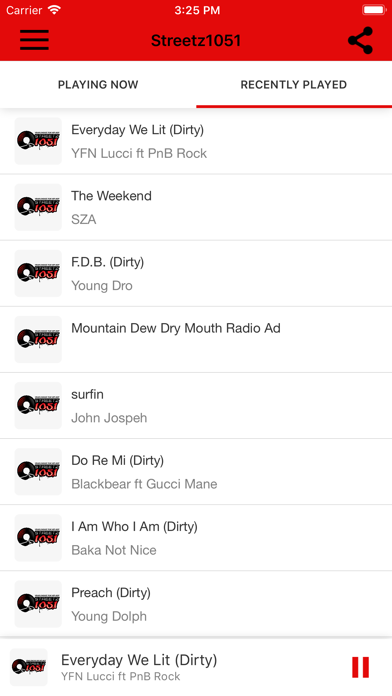 Streetz 105.1 iPhone screenshot 2 - Entertainment app