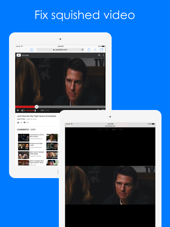 Screenshot #5 pour Video Aspect Ratio for Safari