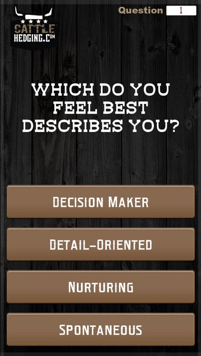 CattleHedging Personality Quiz screenshot 2