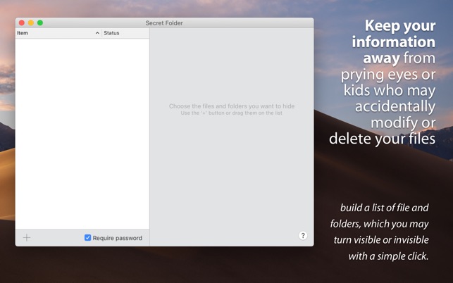 Secret Folder sul Mac App Store
