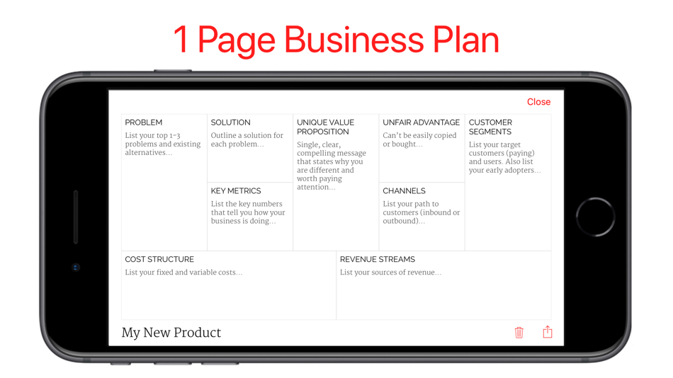 #1. Lean Canvas (iOS) 由: Appbot