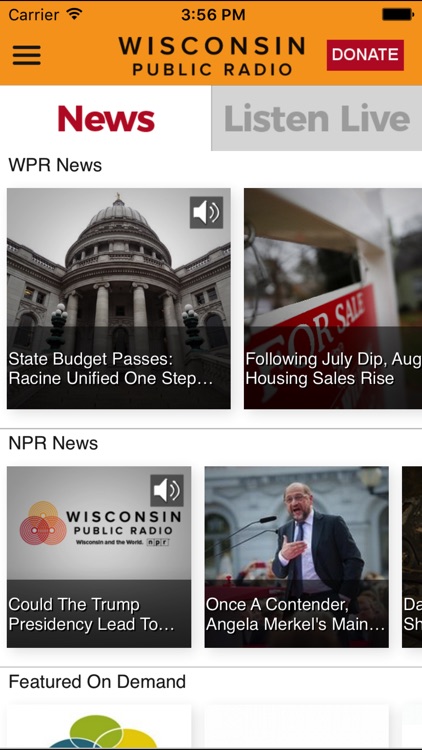 Wisconsin Public App for iPad