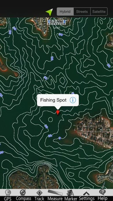 Lake Norman GPS Nautical Chart Screenshot