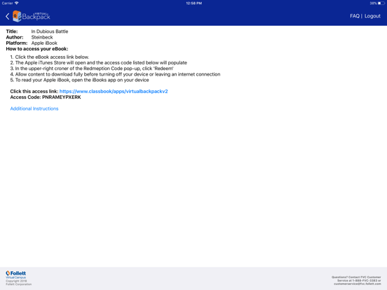 Screenshot #6 pour Follett Virtual Backpack