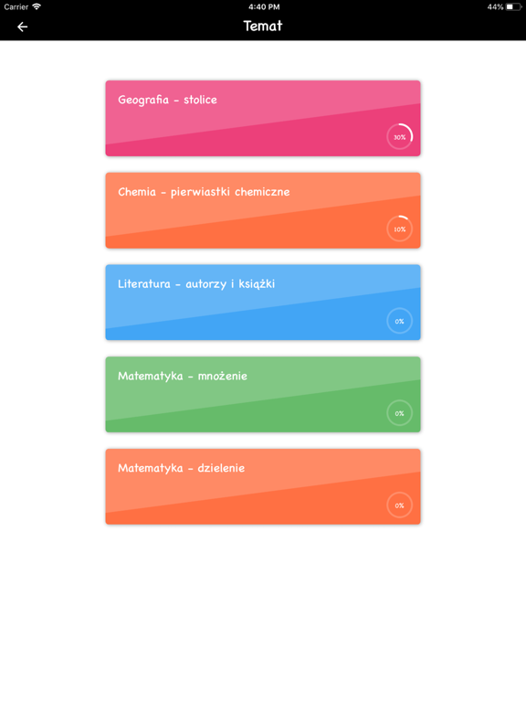 Graj fiszki app screenshot 3