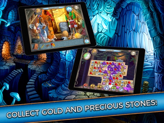 Cave Quest - Match 3 Game iPad app afbeelding 3