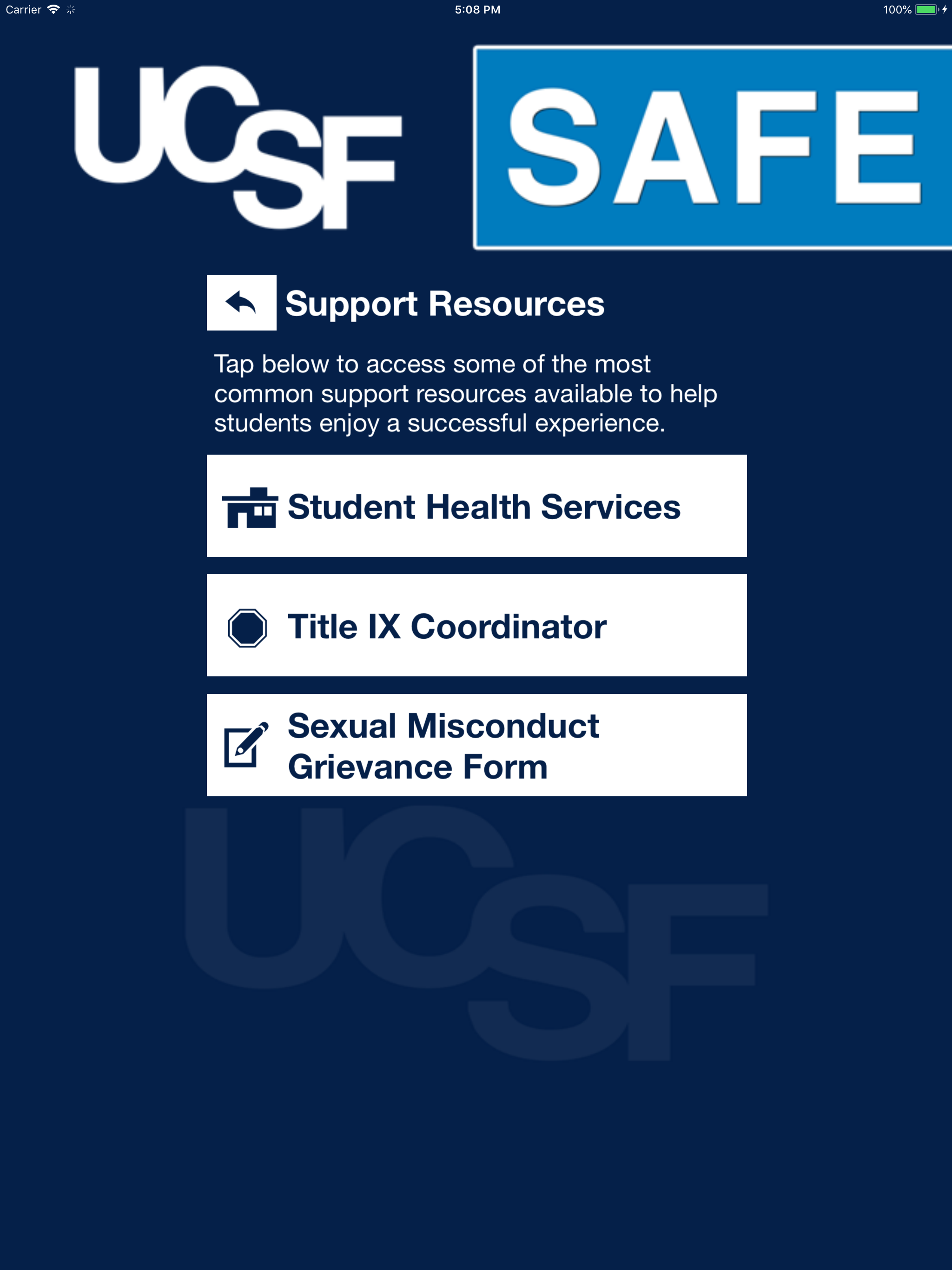 UCSF Safe screenshot 16