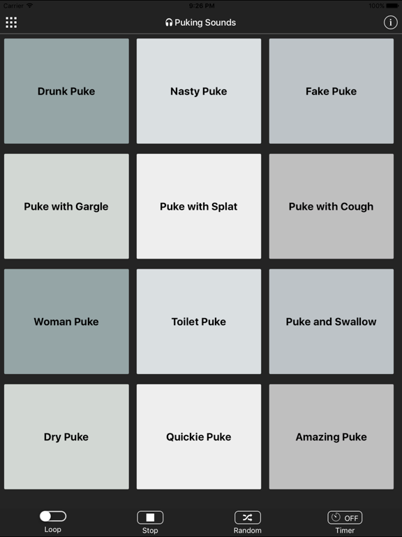 Screenshot #1 for Puking Sounds