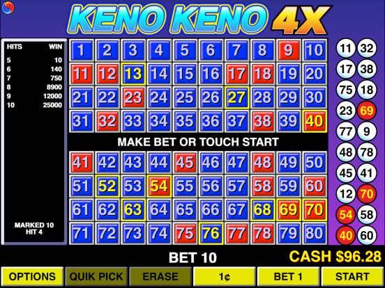 Screenshot #4 for Keno Keno 4X