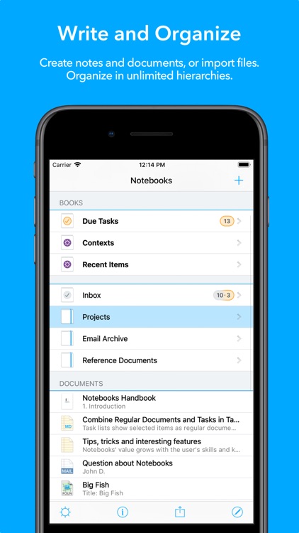 Notebooks - Write and Organize
