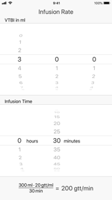 Infusion Rate screenshot