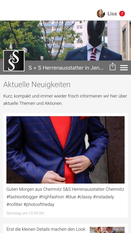 S + S Herrenausstatter