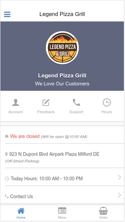 Legend Pizza & Grill Milford