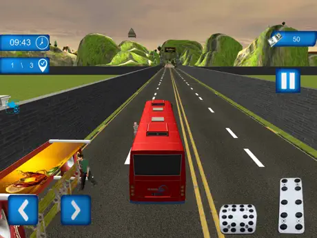 Modern Bus Coach Driving