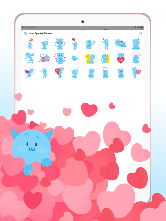Screenshot #5 pour Love Sparkly Stickers