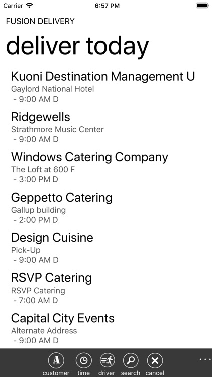 Fusion Delivery Driver