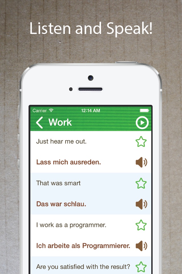 Learn German Phrasebook Lite + screenshot 2