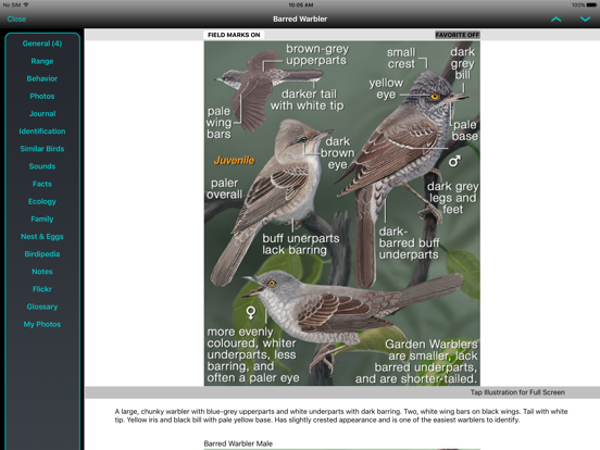 Screenshot #5 pour iBird UK & Ireland Lite