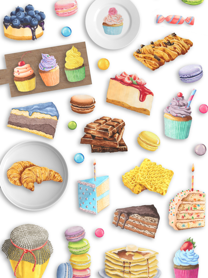 Watercolor Emoji Stickers for iMessage and WhatsApp