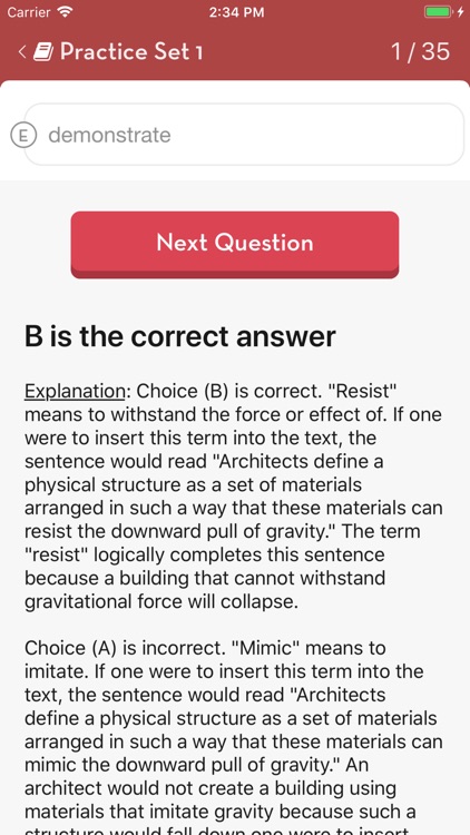 SAT Practice: Vocabulary screenshot-4