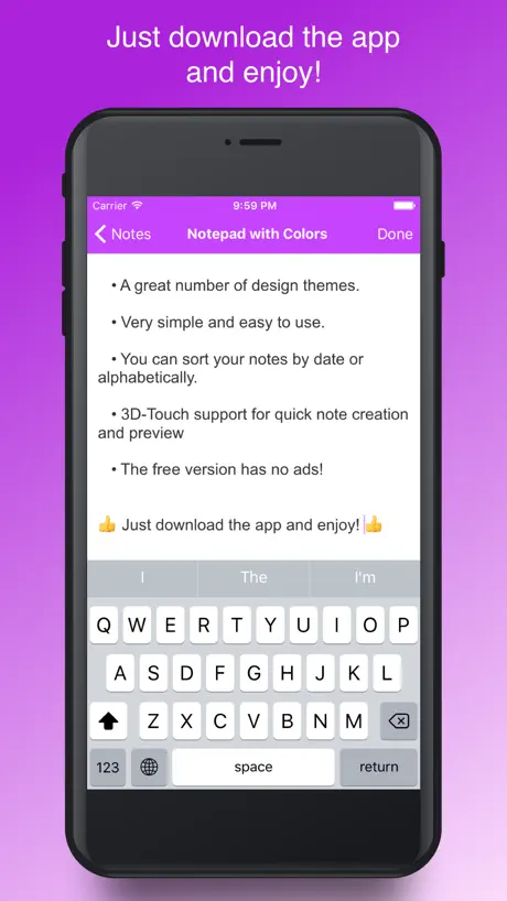 Notepad with Colors