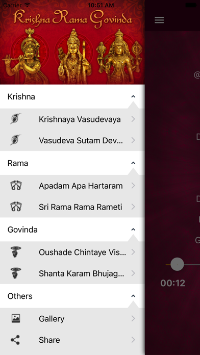 How to cancel & delete Krishna Rama Govinda from iphone & ipad 1