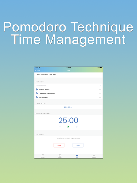 Productivity Journal iPad screenshot 5 - Productivity app