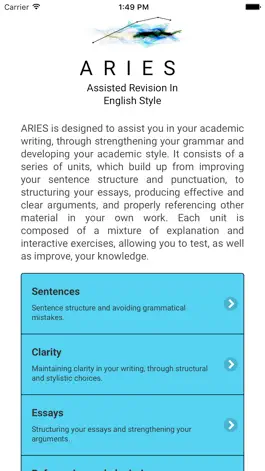 Game screenshot ARIES: English Academic Style mod apk