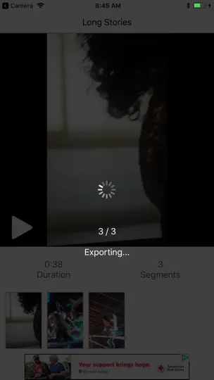 Captura de pantalla de Long Stories en iPhone 4