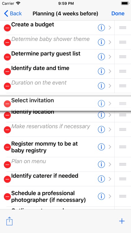 Baby Shower Checklist Pro screenshot-3