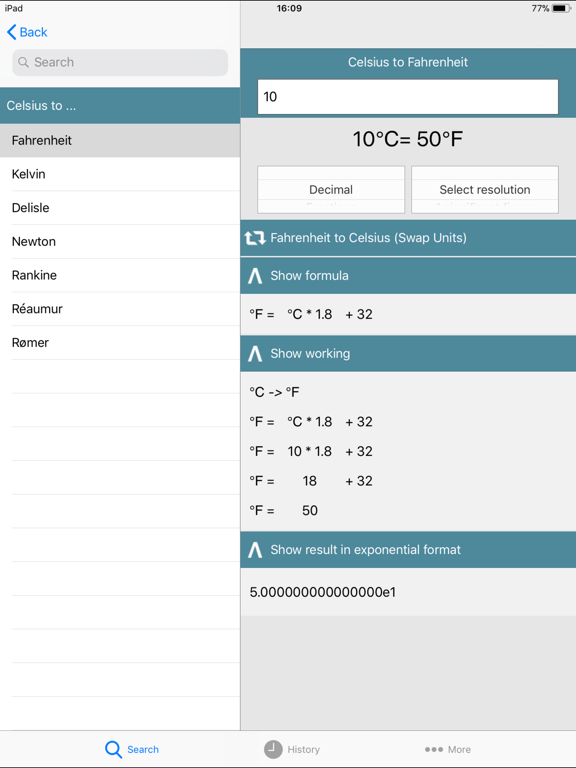 Metric Conversion tool screenshot 4