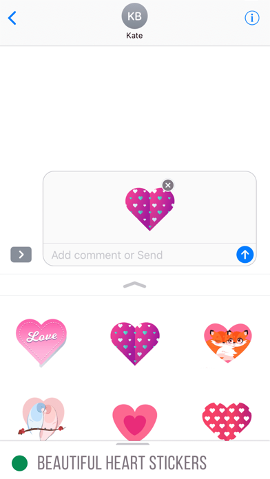 Beautiful Heart Stickers screenshot 3