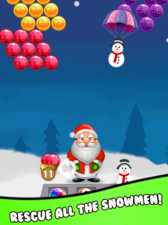 Screenshot #4 pour Christmas Bubble Shooter Game