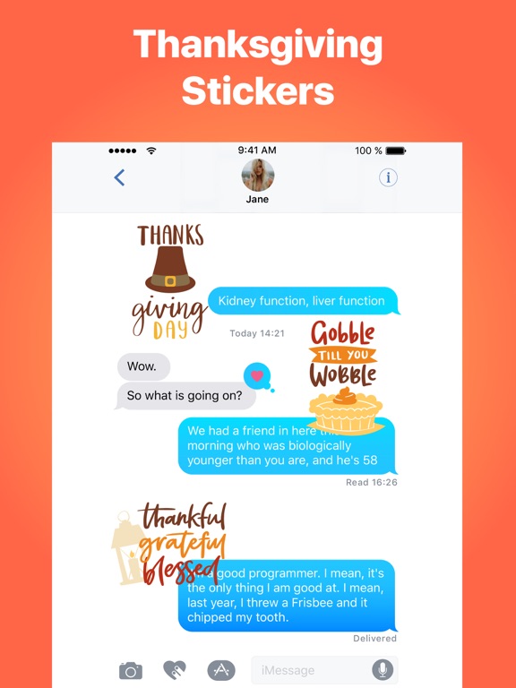 Screenshot #6 pour Happy Thanksgiving Sticker SMS