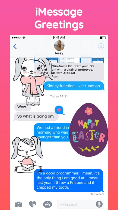 Happy Easter Bunny Sticker App screenshot 4