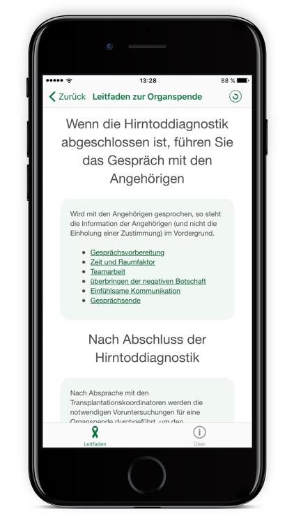 Leitfaden zur Organspende
