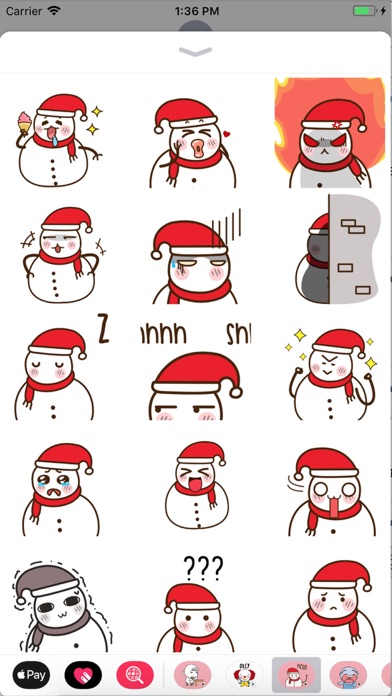 Elaf - Snowman Emoji GIF screenshot 2