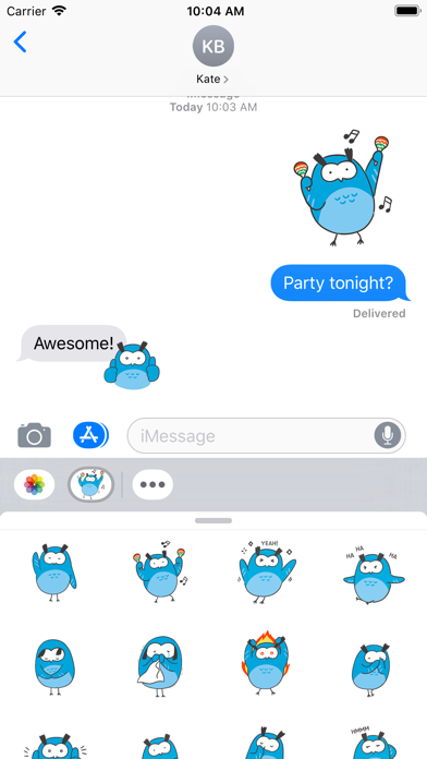 Friendly Owl Animated Sticker screenshot 3