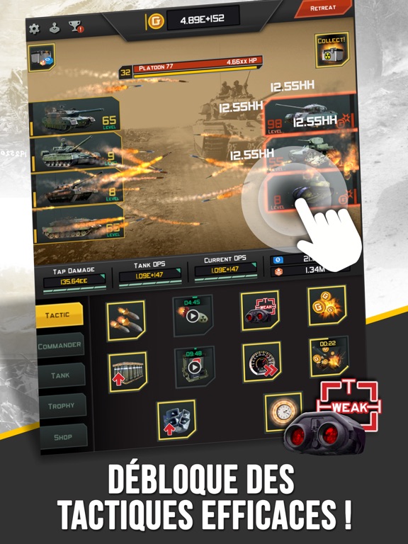 Screenshot #5 pour Epic Tank Battles - War Game Clicker Historique