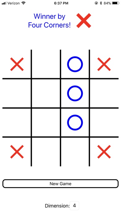 N-by-N Tic-Tac-Toe screenshot 3