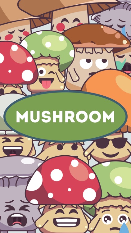 Mushroom Cute Emoji Stickers