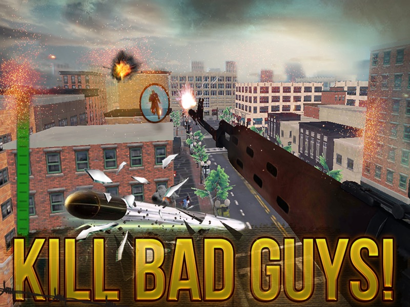 スナイパー 3D  ゲーム.  狙撃 フューリー screenshot 6