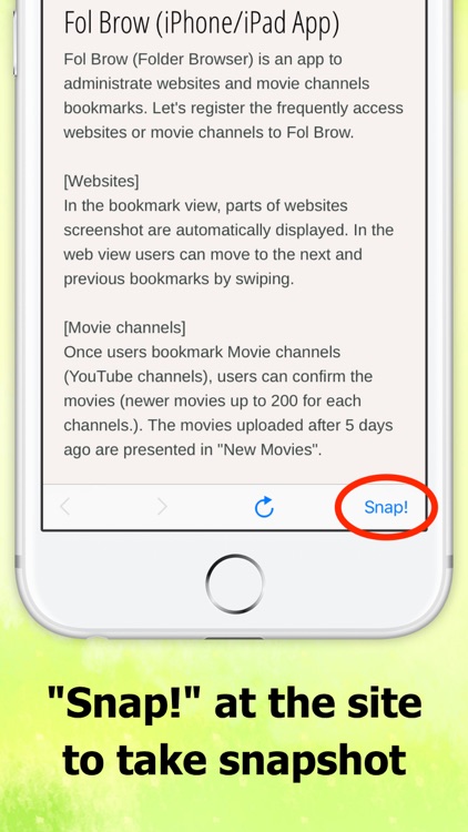 Web Snap App