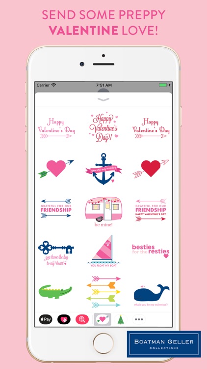 Preppy Valentine Stickers